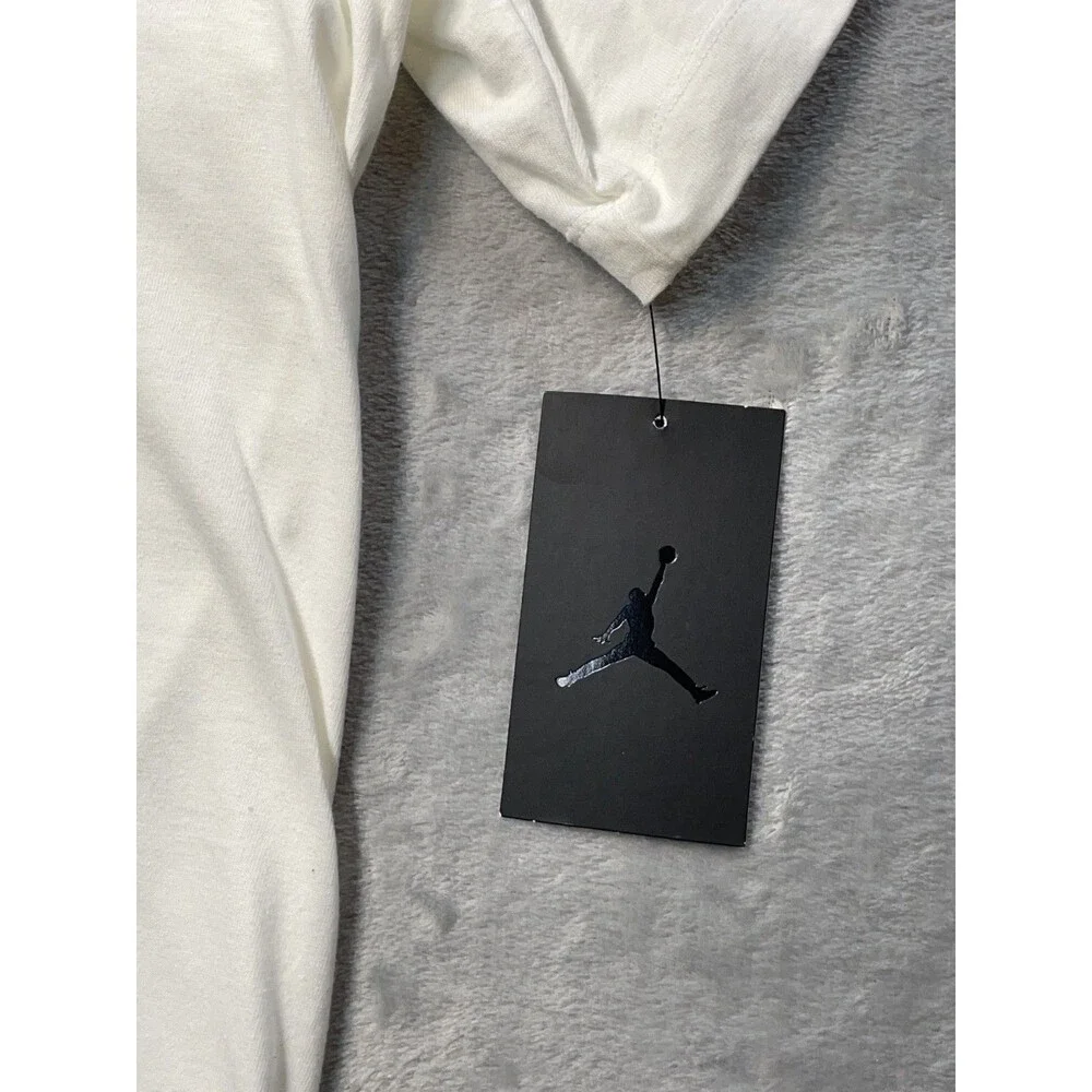 Nike Men's Jordan AIR T-Shirt White/Crimson/Black 2XL NWT